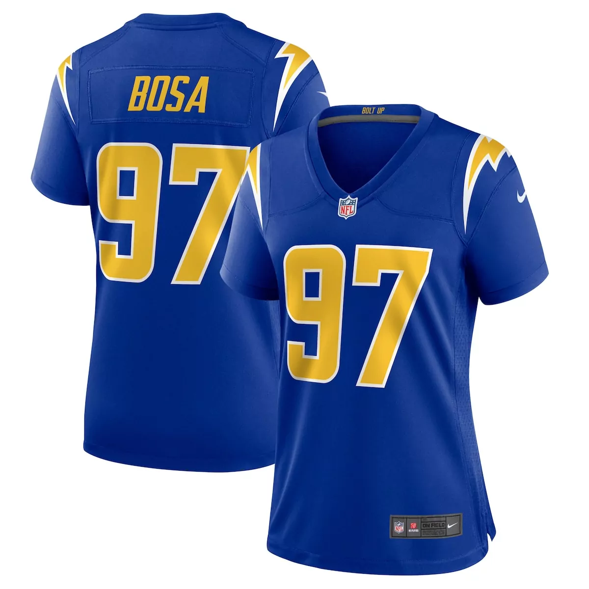 los angeles chargers joey bosa gold alternate charger power vapor f u s e limited jersey ehg