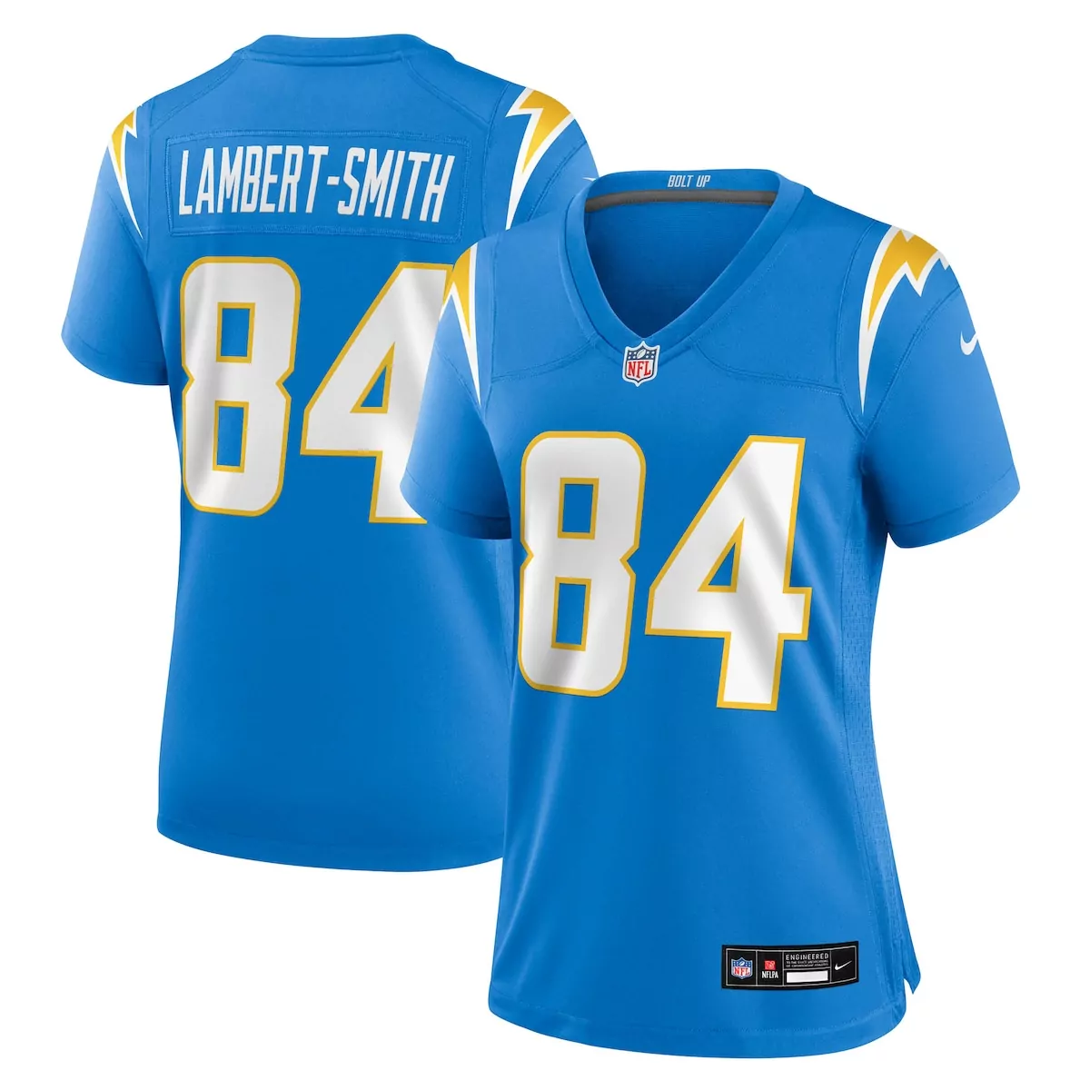 los angeles chargers justin herbert white game jersey