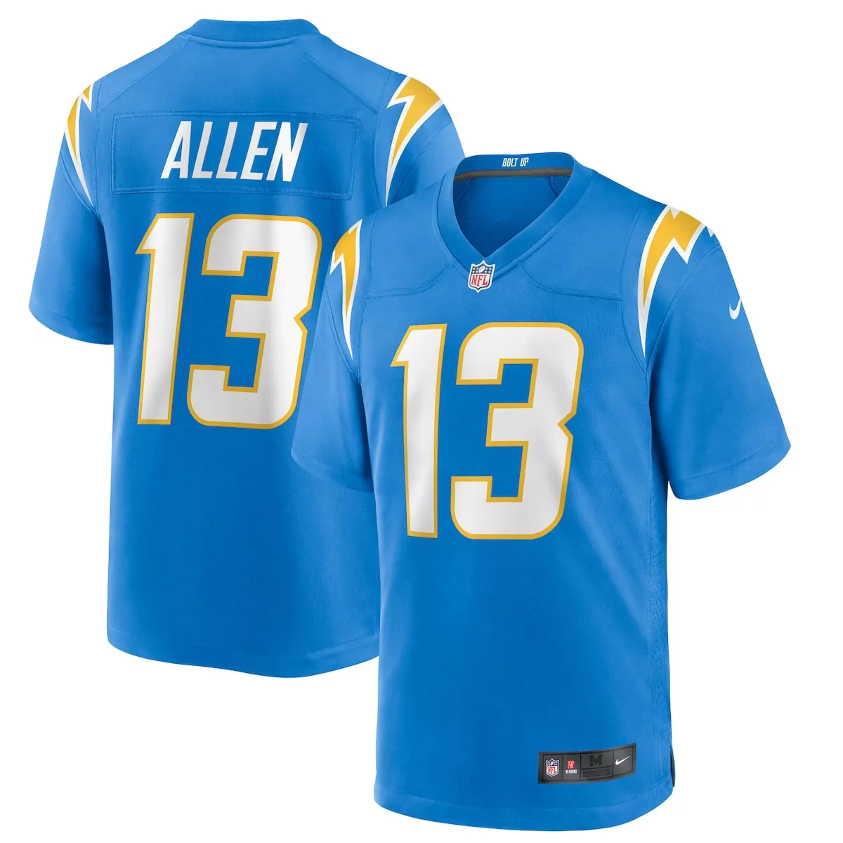 los angeles chargers keenan allen powder blue game jersey