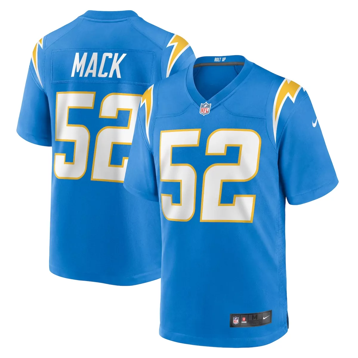 los angeles chargers khalil mack navy game jersey