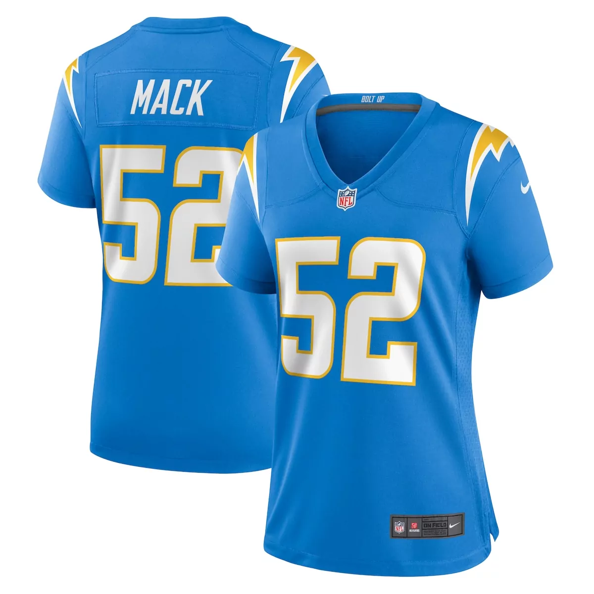 los angeles chargers khalil mack navy game jersey