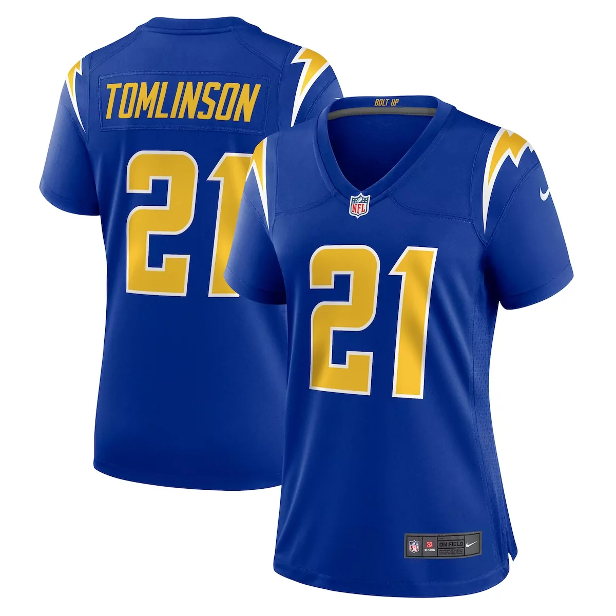 los angeles chargers ladainian tomlinson powder blue game retired player jersey wfe