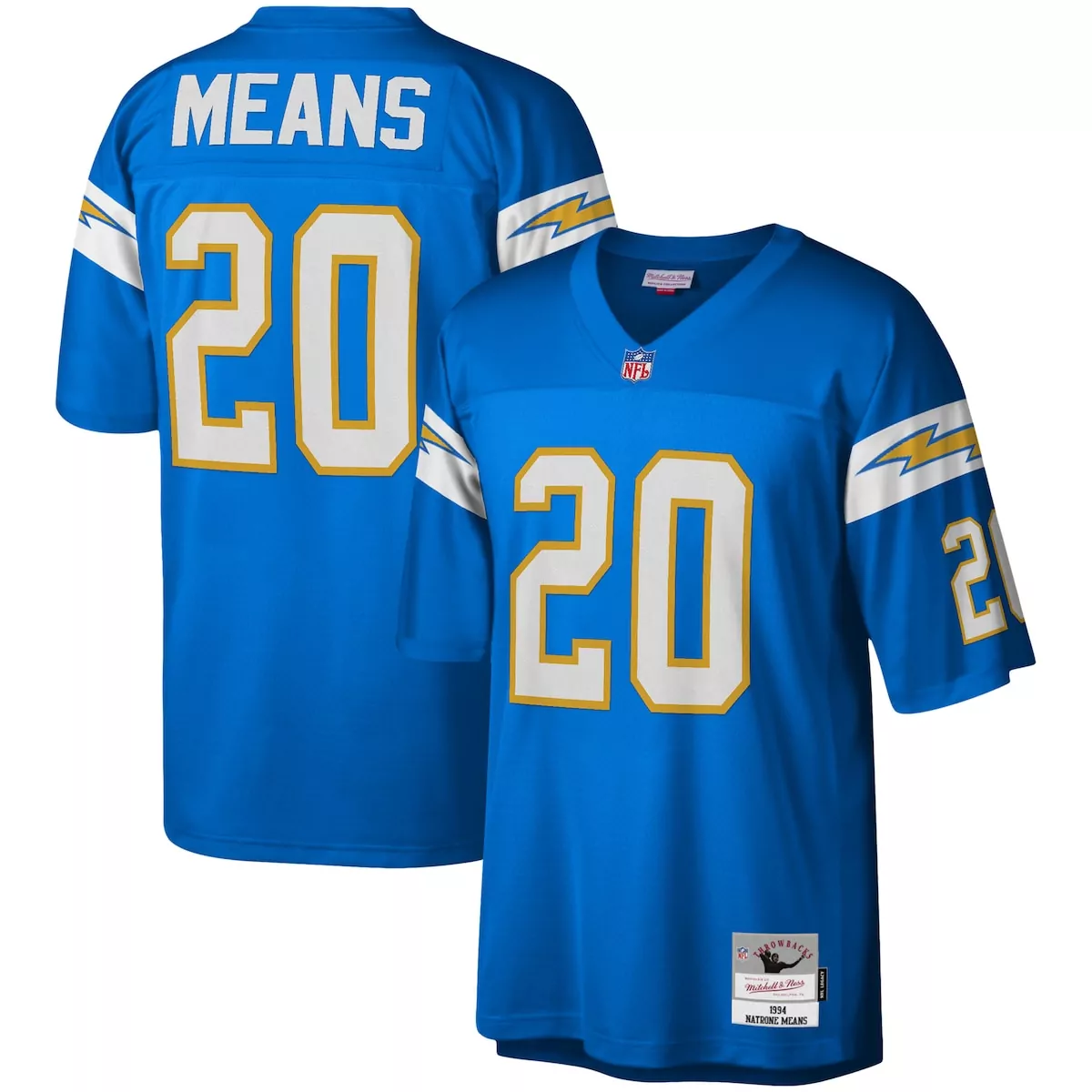los angeles chargers naquan jones powder blue team game jersey jmx