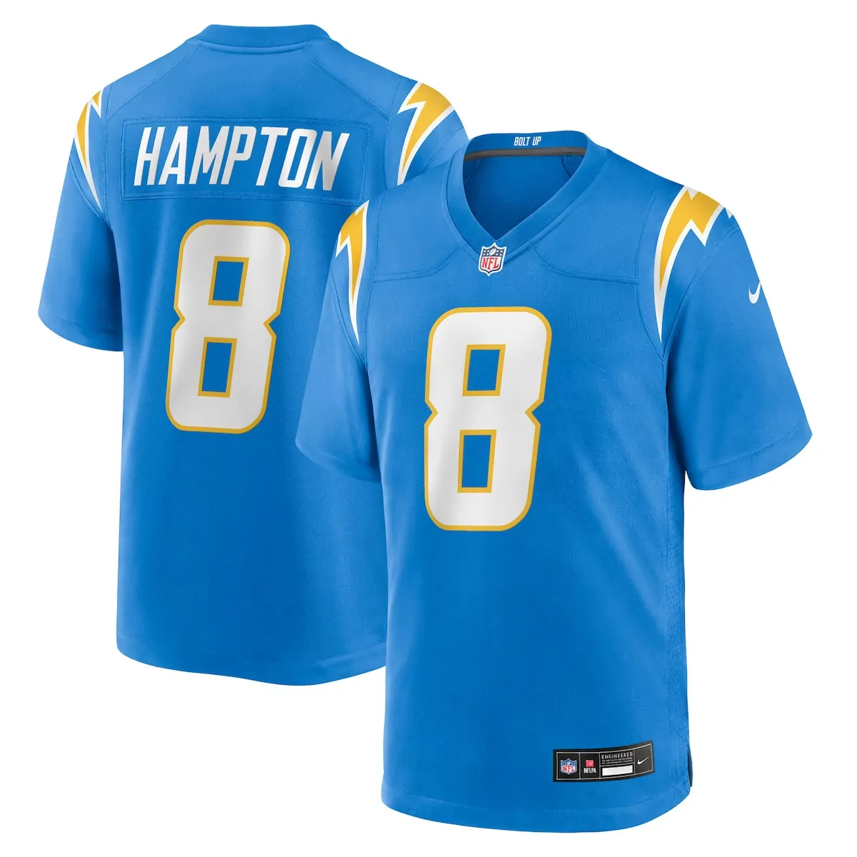 los angeles chargers odafe oweh powder blue team game jersey krn