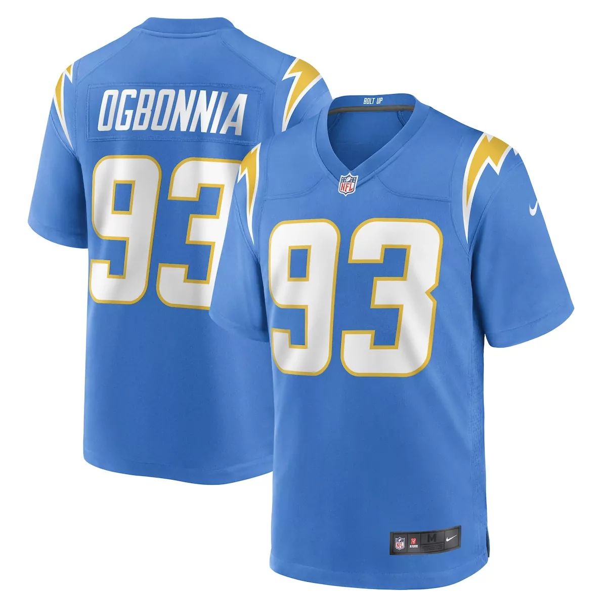 los angeles chargers omarion hampton powder blue team game jersey vbe