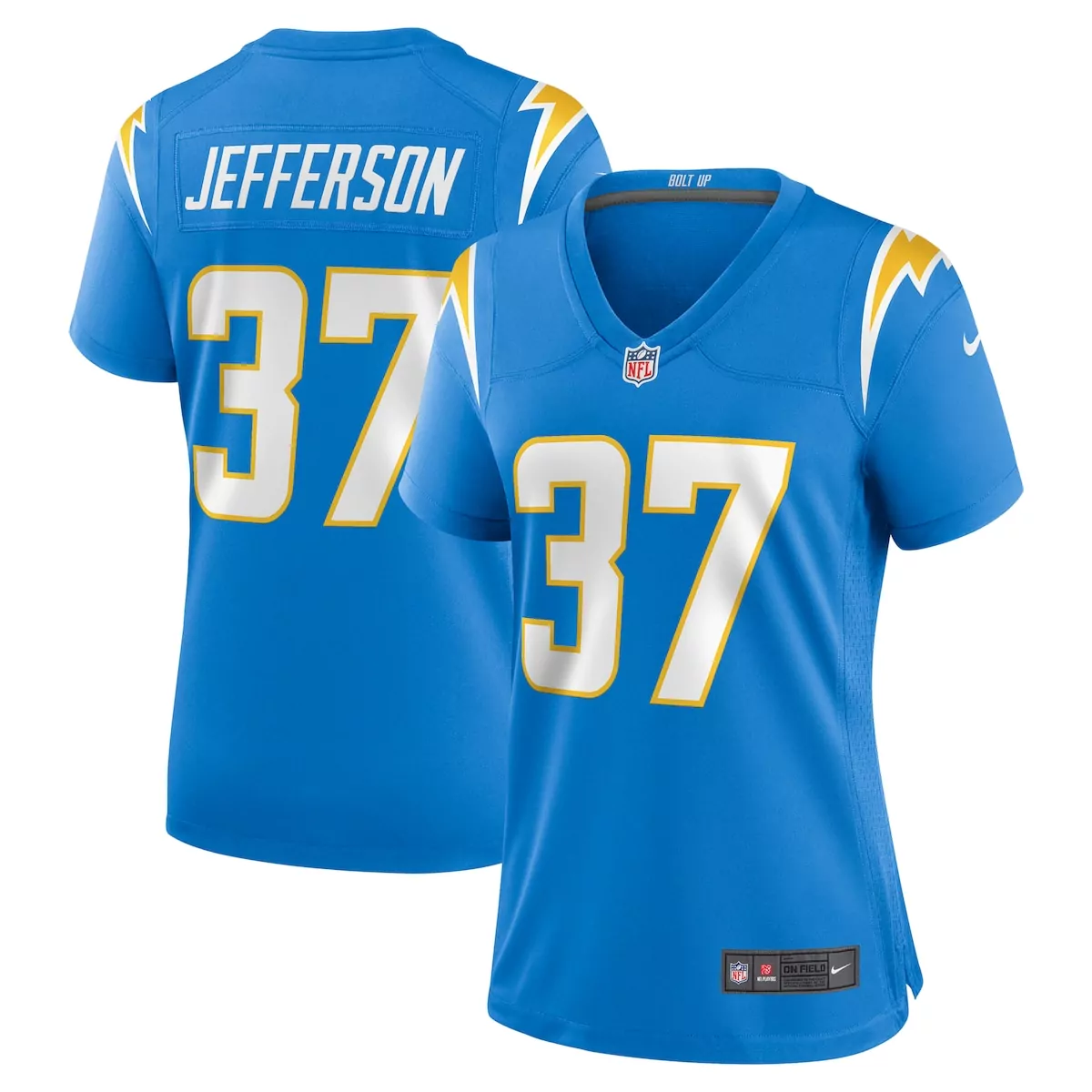 los angeles chargers tony jefferson powder blue team game jersey krp