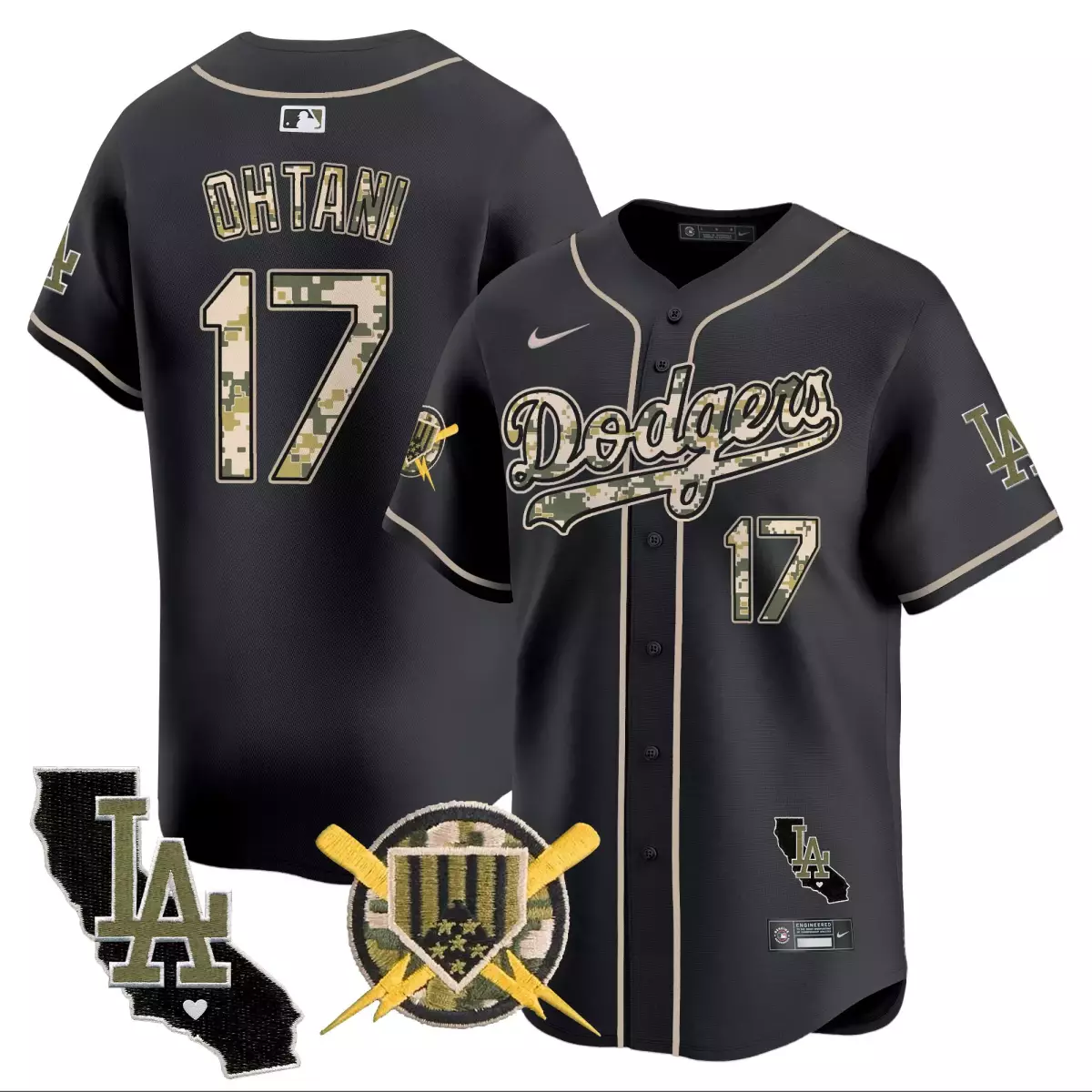 los angeles dodgers 17 shohei ohtani black jersey 2024 los angeles city style vapor premier limited v2 all stitched