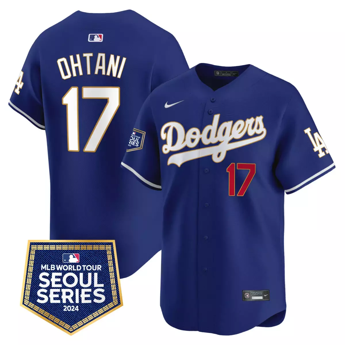 los angeles dodgers 17 shohei ohtani navy jersey 2024 los angeles city style vapor premier limited v2 all stitched