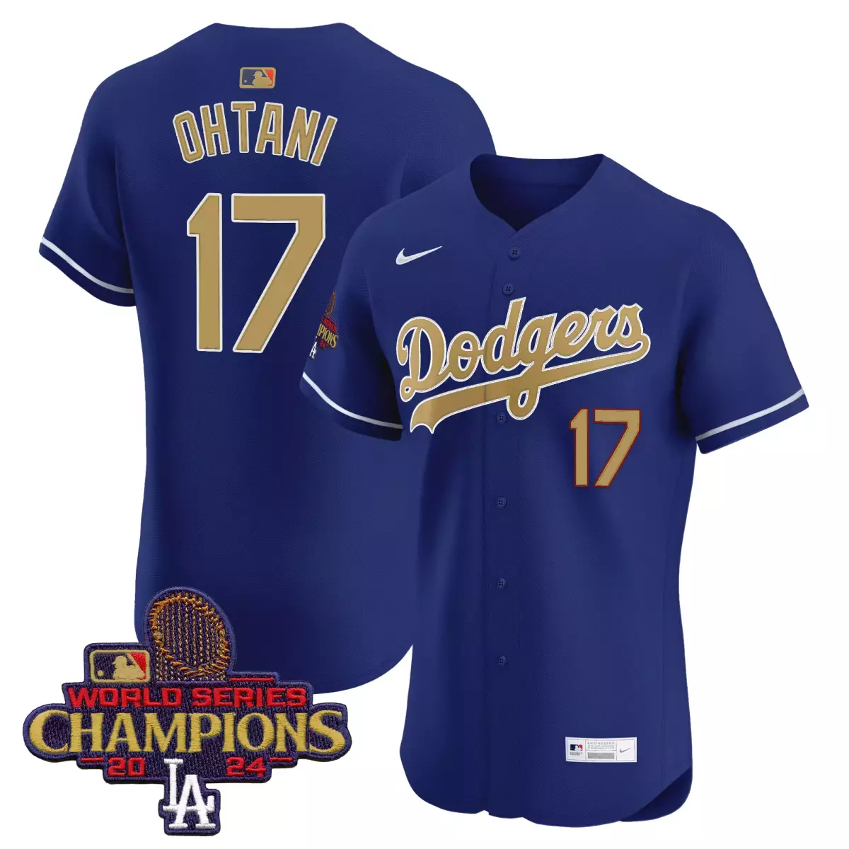los angeles dodgers 17 shohei ohtani navy jersey 2025 gold vapor premier elite all stitched 6hf