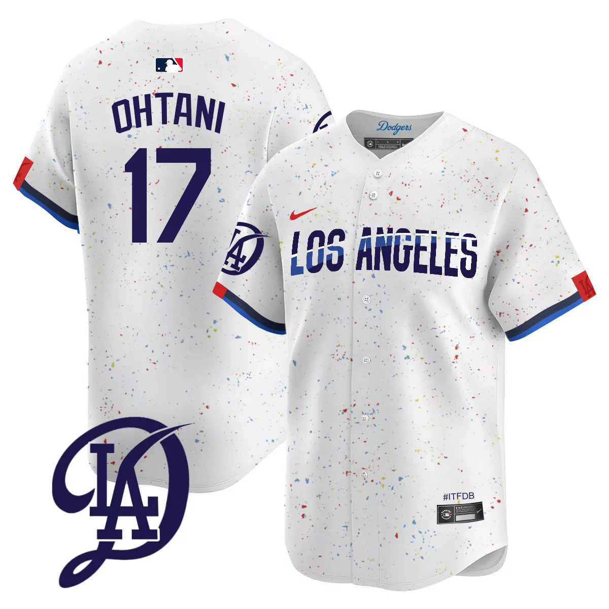 los angeles dodgers 17 shohei ohtani white gold jersey 2025 vin scully 34 fernando patch gold vapor premier limited all