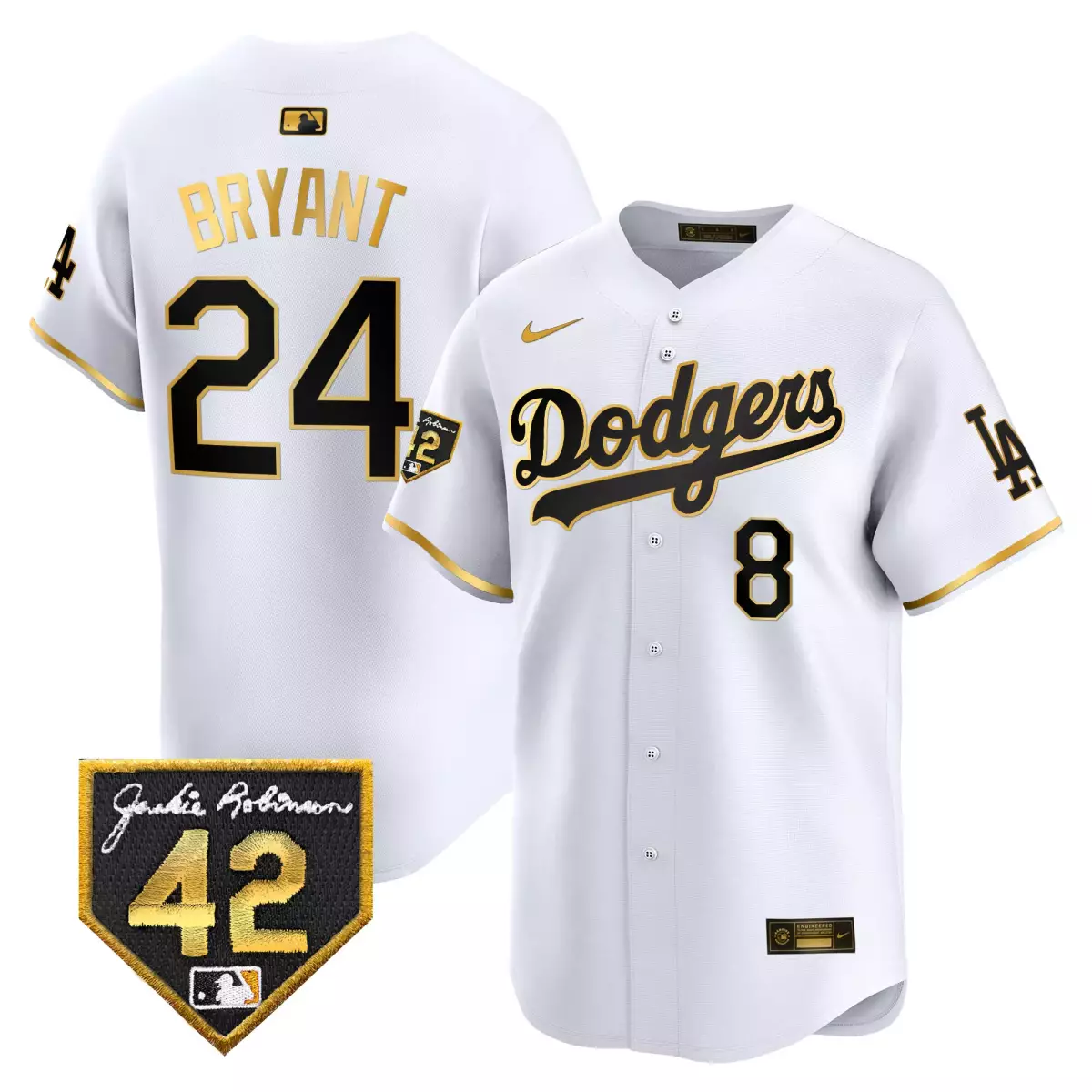 los angeles dodgers 24 kobe bryant navy jersey jackie robinson breaking barriers patch vapor premier limited all stitche