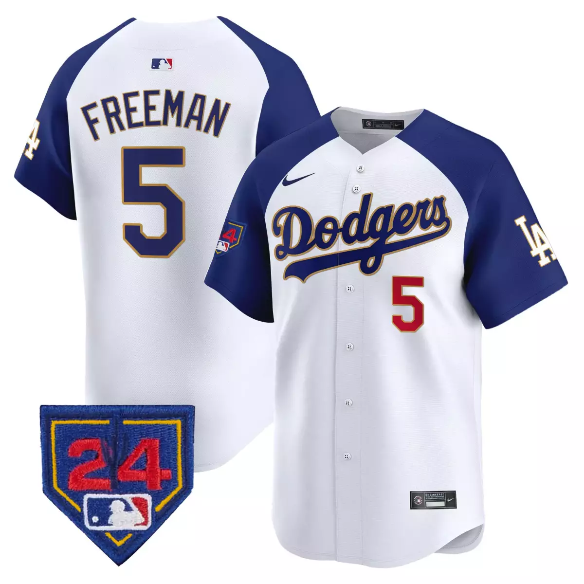 los angeles dodgers 5 freeman white jersey 2024 los angeles city style vapor premier limited v2 all stitched f4r
