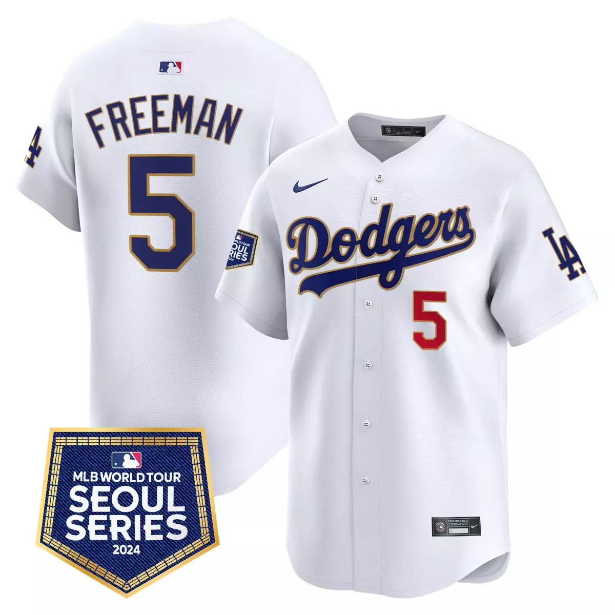 los angeles dodgers 5 freeman white jersey 2024 los angeles city style vapor premier limited v2 all stitched f4r