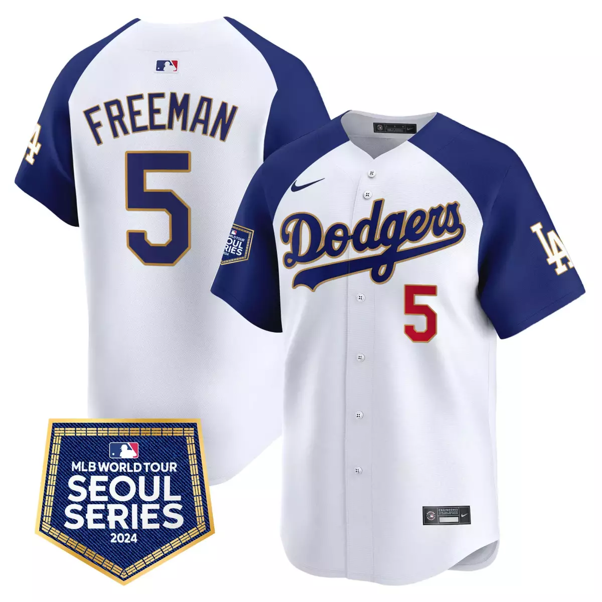 los angeles dodgers 5 freeman white jersey 2024 los angeles city style vapor premier limited v2 all stitched f4r