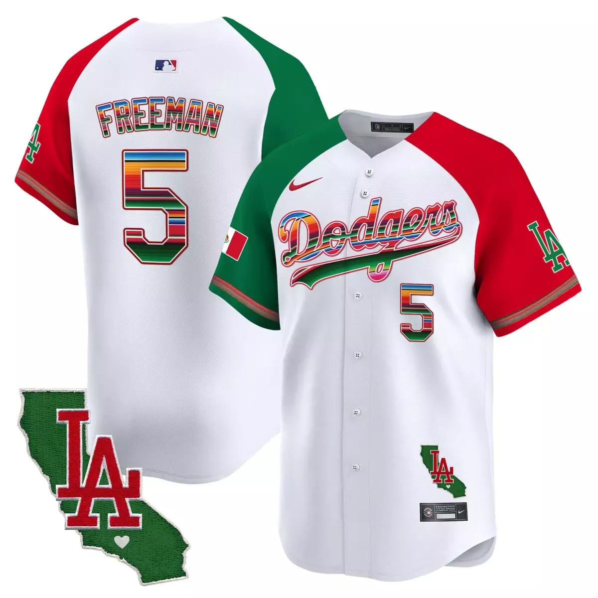 los angeles dodgers 5 freeman white jersey 2025 spring training patch vapor premier limited all stitched 8bf