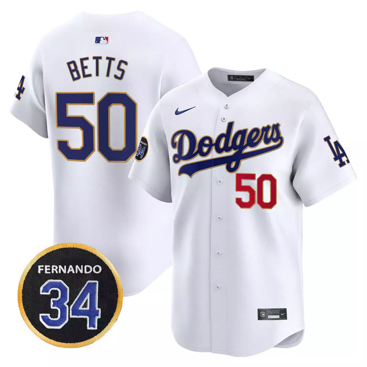 Betts Los Angeles Dodgers Black Jersey | Mexico California Patch V2 | Limited Edition Premier Gear | For Men, Women & Youth