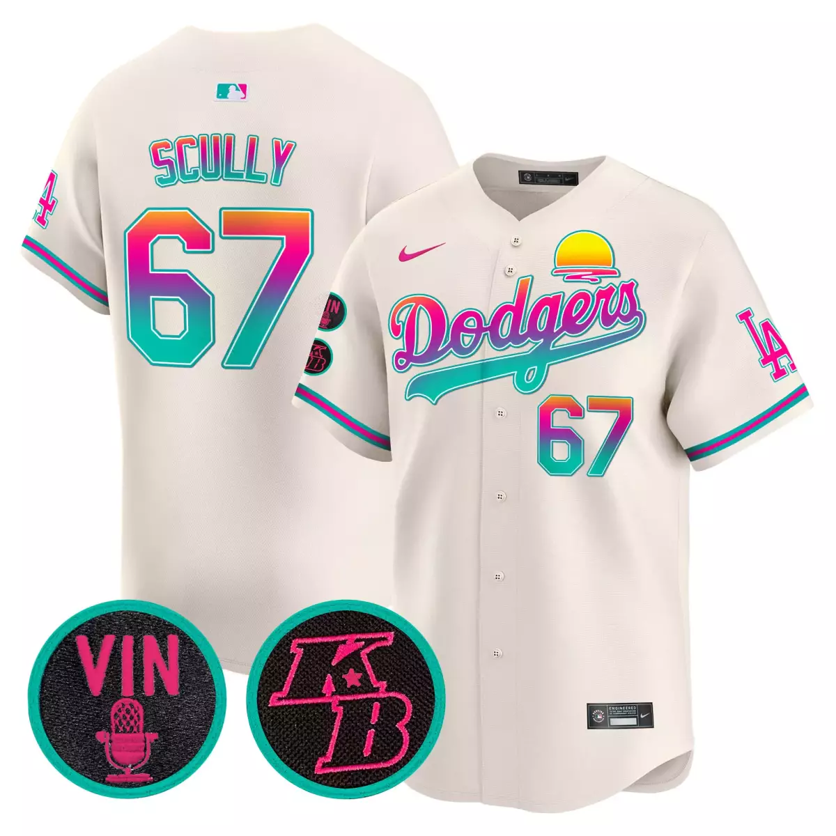 los angeles dodgers 67 scully brown jersey armed forces day vapor premier limited all stitched