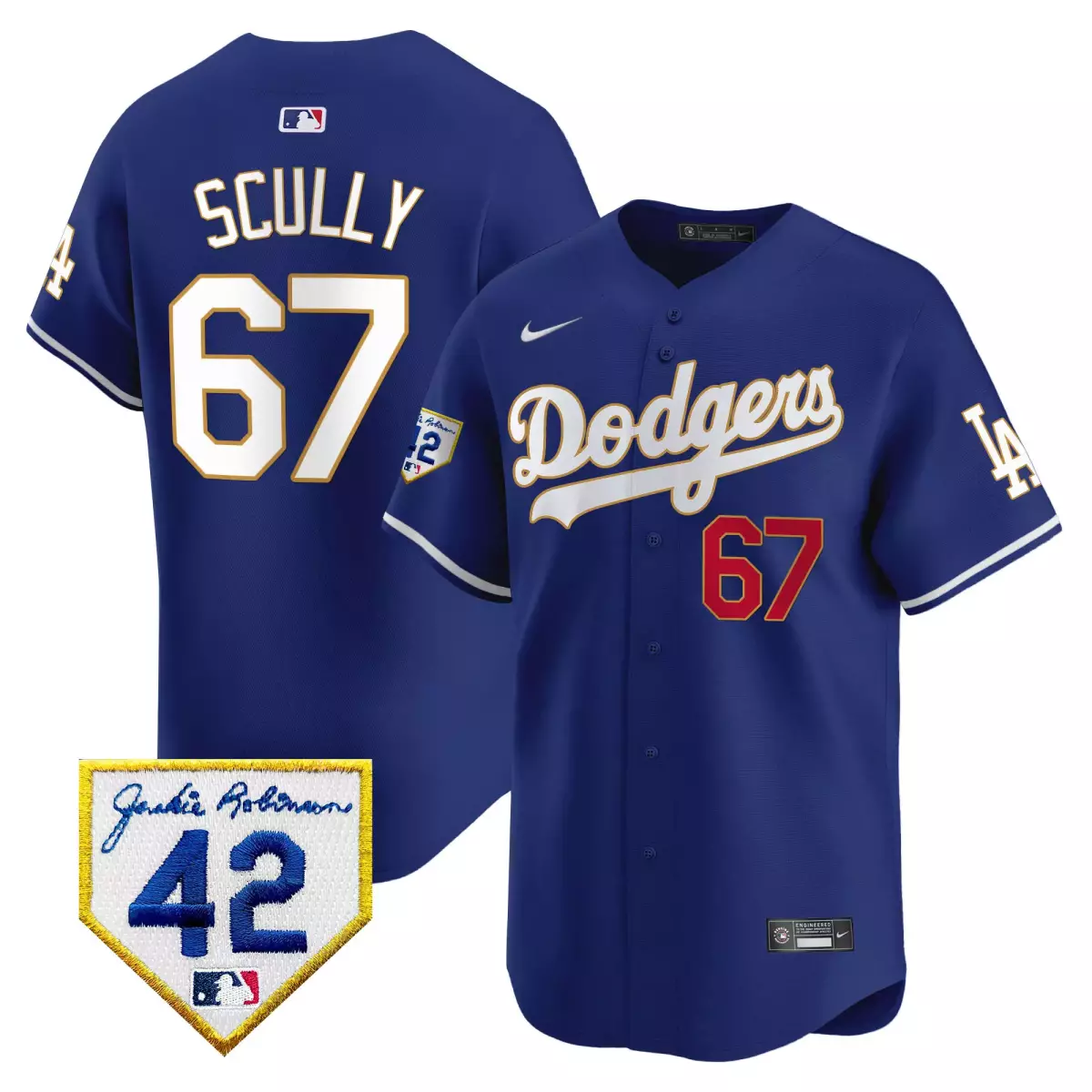los angeles dodgers 67 scully green jersey mexico california patch vapor premier limited v2 all stitched