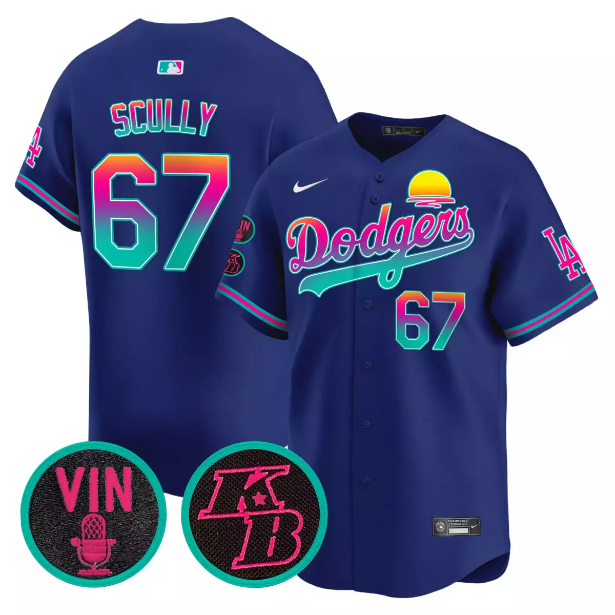 los angeles dodgers 67 scully navy jersey 2024 los angeles city style vapor premier limited v2 all stitched