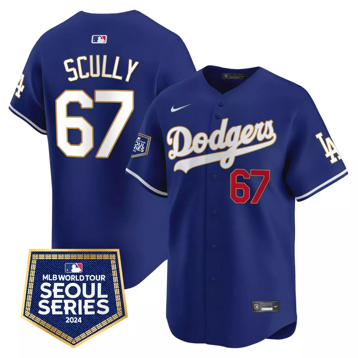los angeles dodgers 67 scully navy jersey 2024 los angeles city style vapor premier limited v2 all stitched