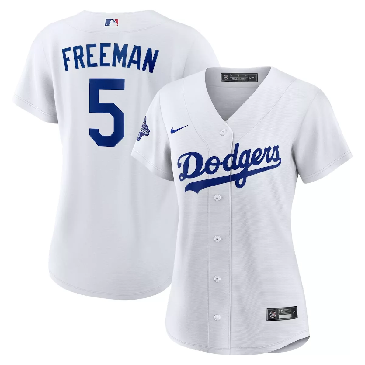 los angeles dodgers freddie freeman white home 2025 world series champions jersey u1v