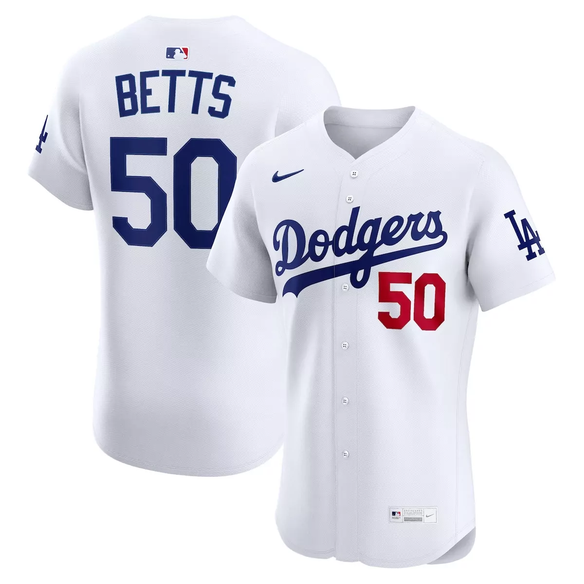los angeles dodgers mookie betts white home 2025 world series champions jersey