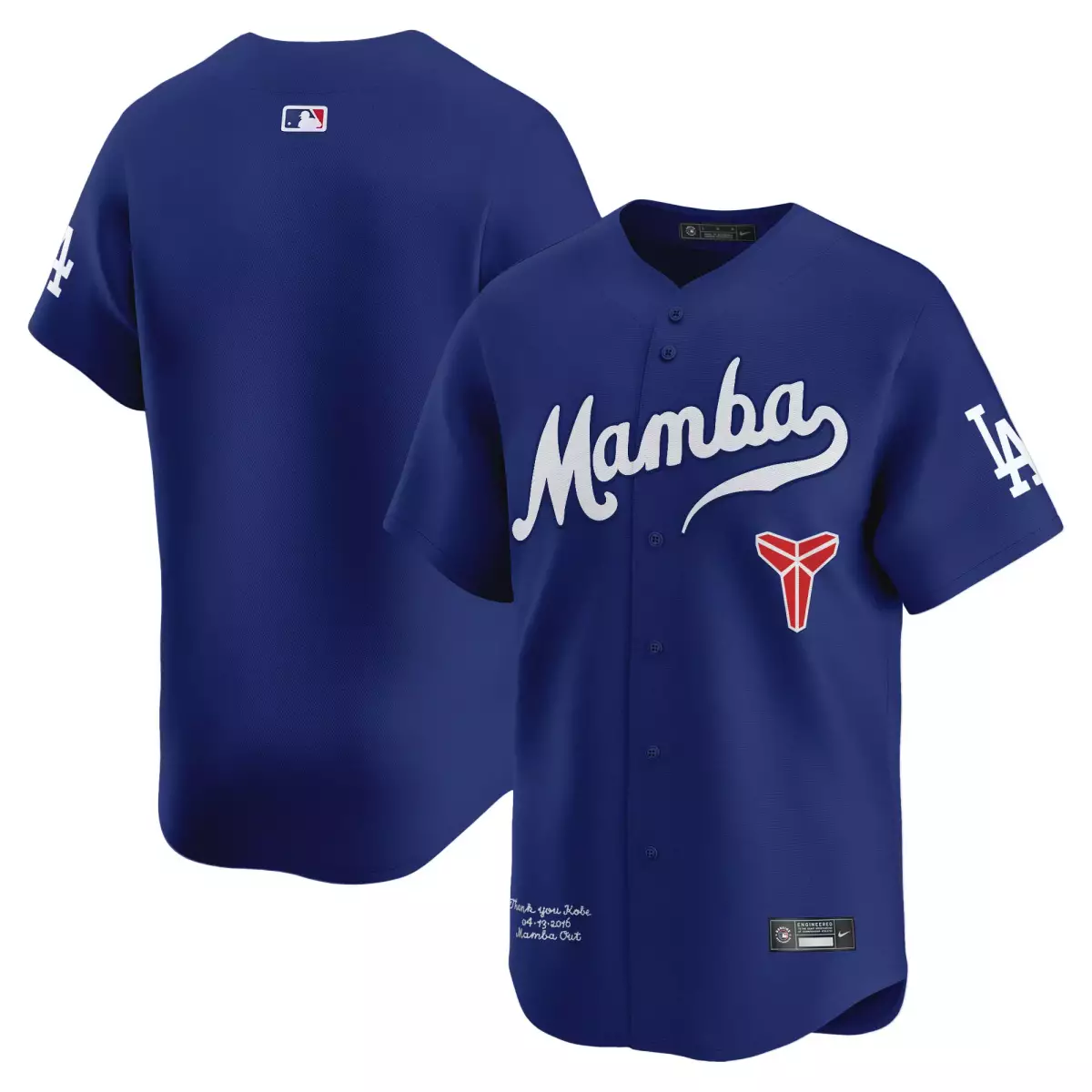 los angeles dodgers navy jersey kobe bryant mamba vapor premier limited all stitched