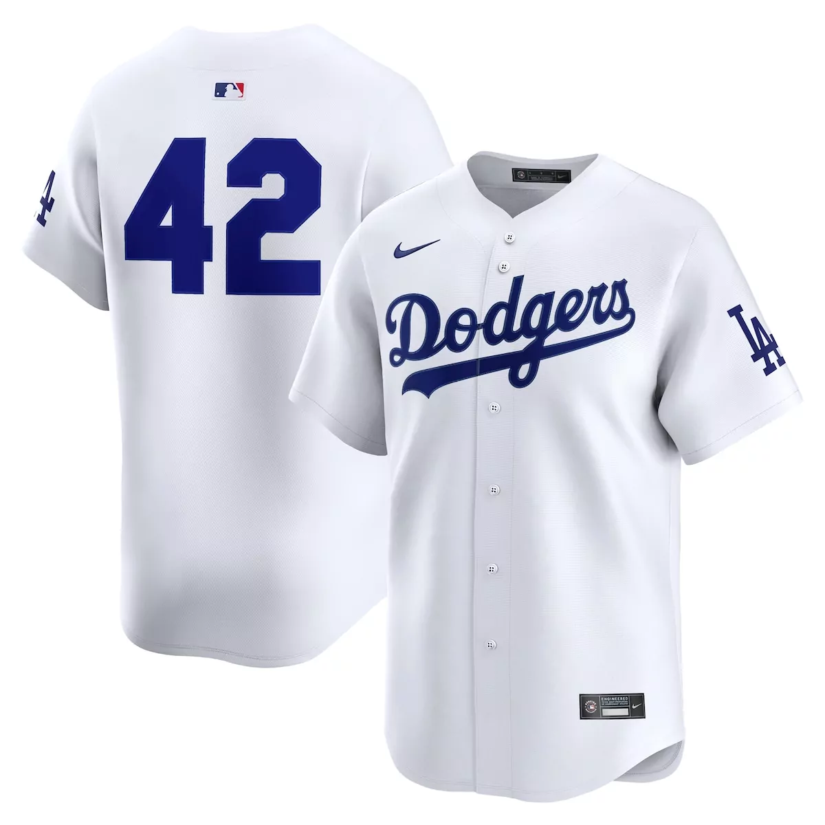 los angeles dodgers white home 2025 jackie robinson day limited jersey