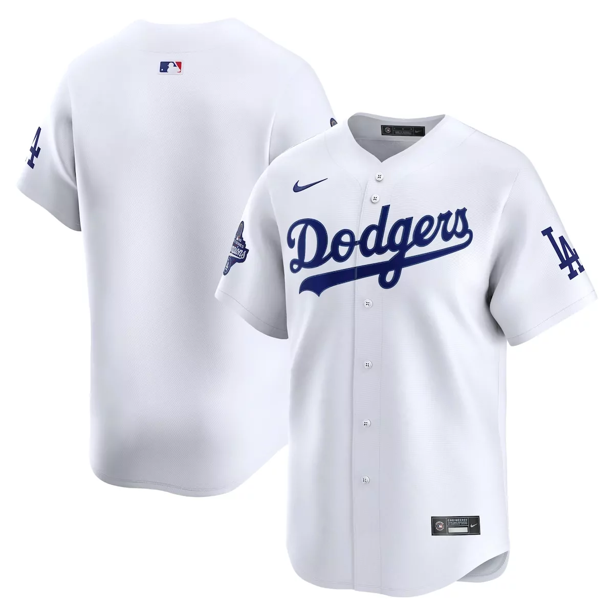los angeles dodgers white home 2025 world series champions limited jersey