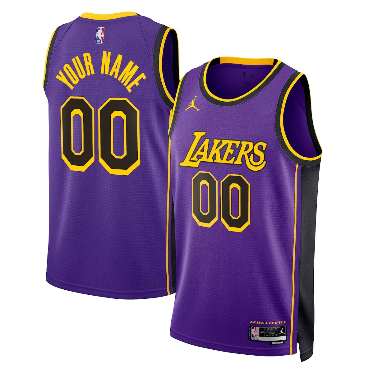 los angeles lakers jordan statement jersey custom unisex