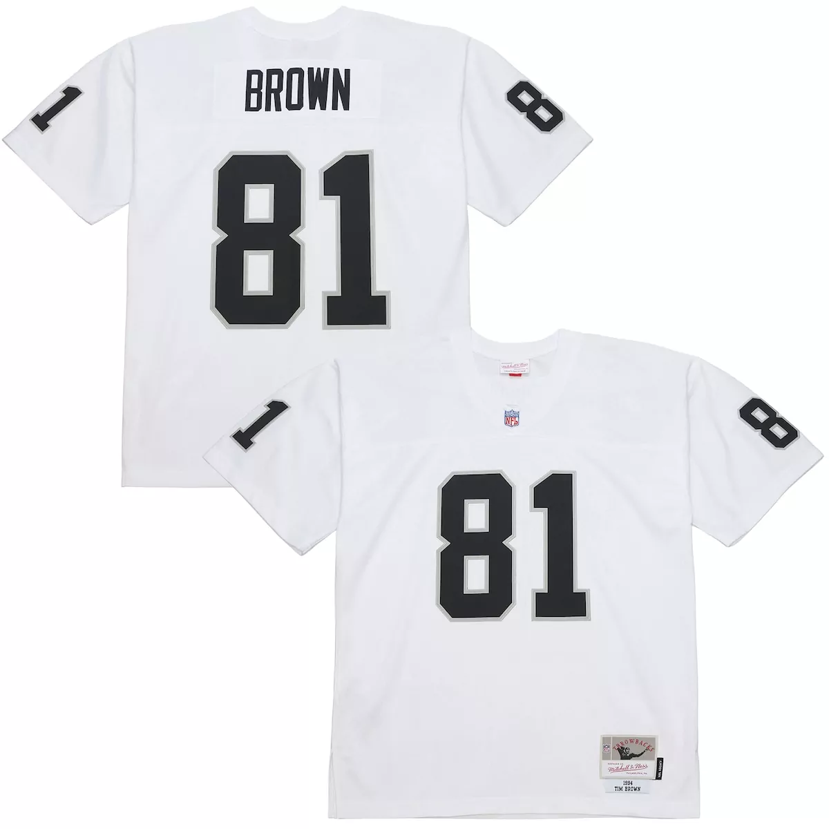 los angeles raiders tim brown white 1994 legacy jersey