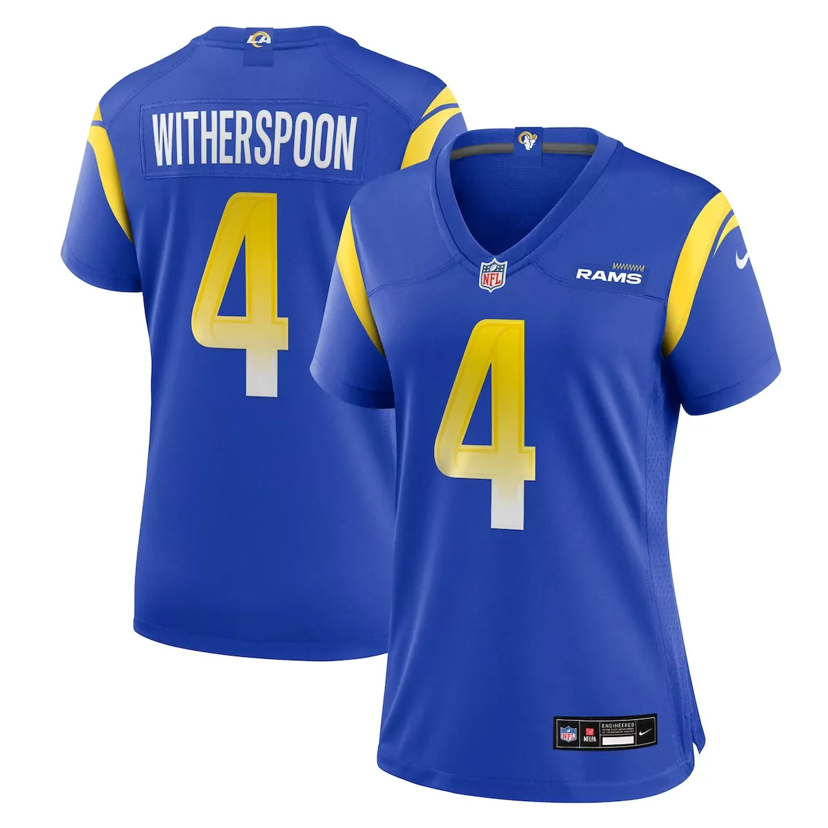 los angeles rams aaron donald white game jersey