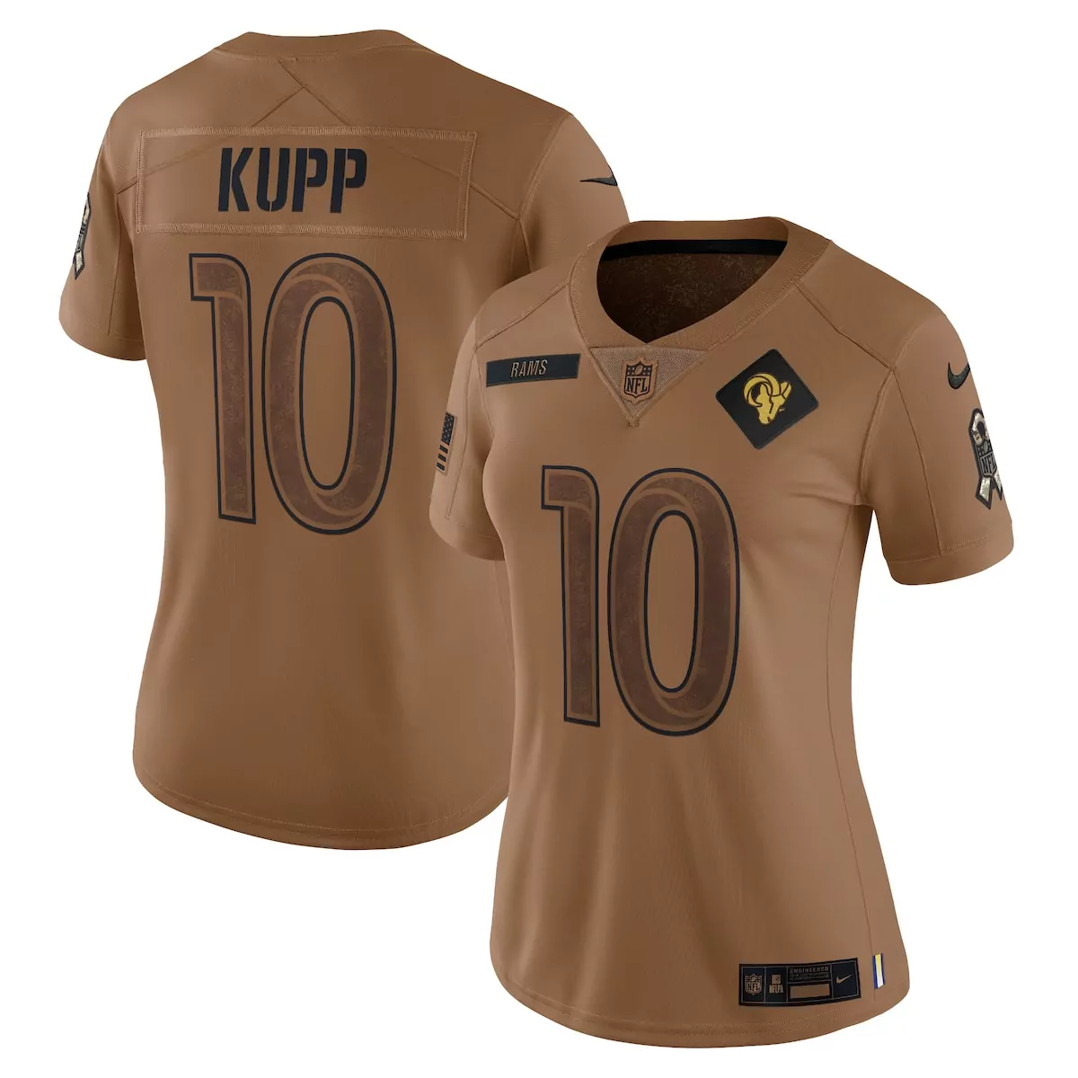 los angeles rams cooper kupp brown salute to service limited jersey