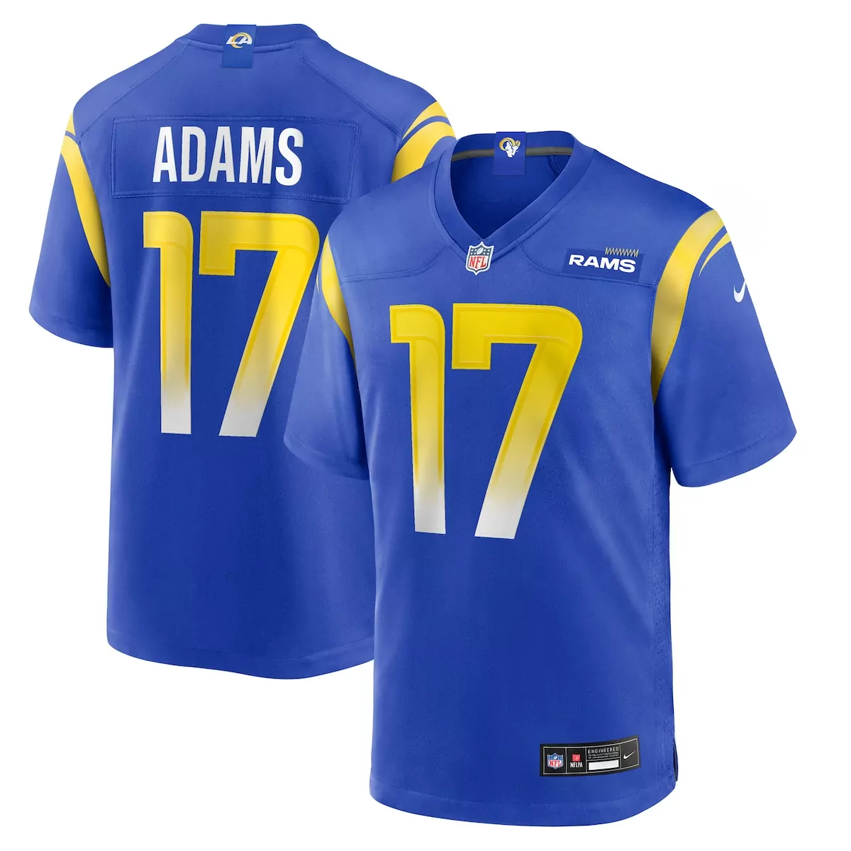 los angeles rams davante adams royal game jersey