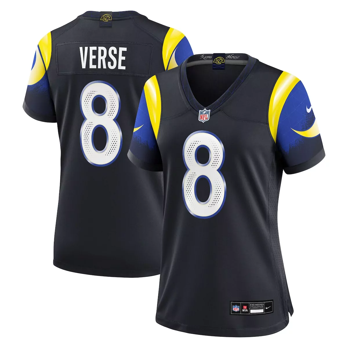 los angeles rams jared verse midnight blue 2025 rivalries collection game jersey fyp