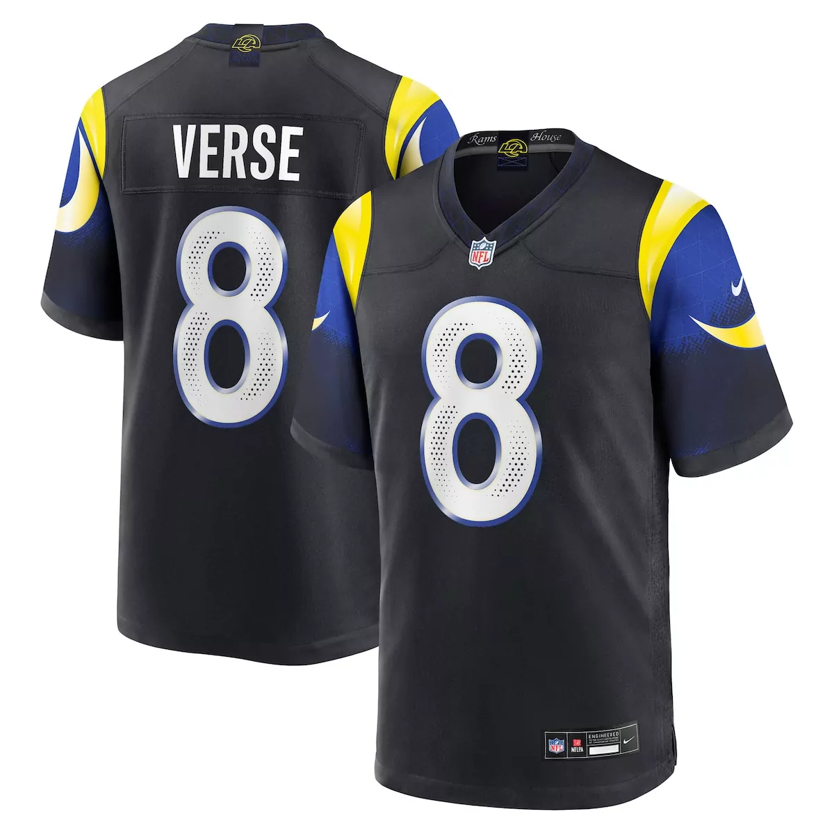 los angeles rams jared verse midnight blue 2025 rivalries collection game jersey fyp