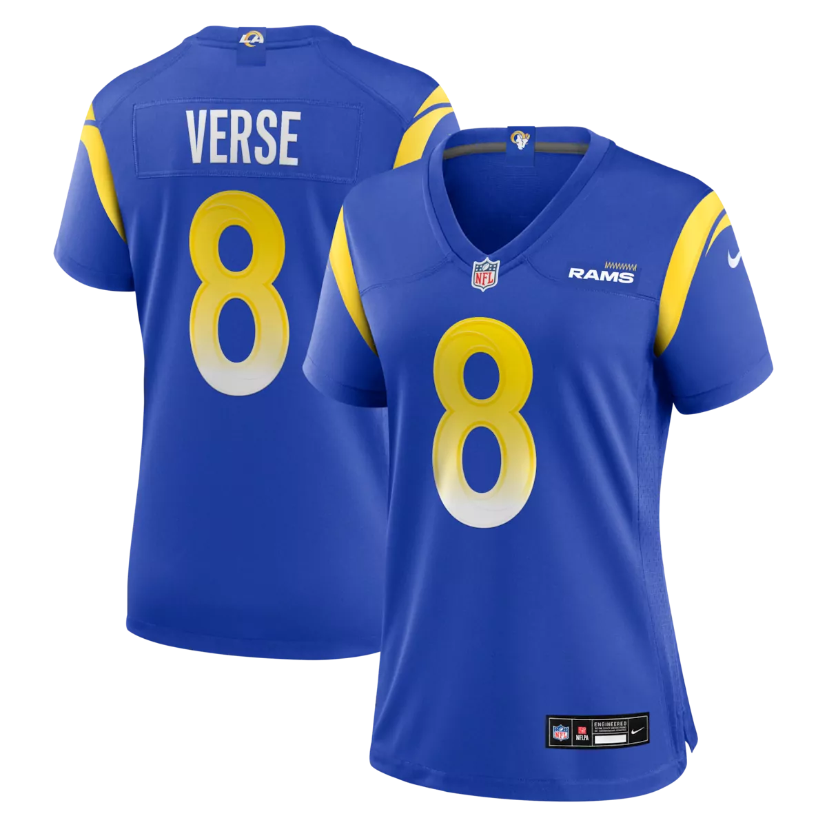 los angeles rams jared verse midnight blue 2025 rivalries collection game jersey fyp