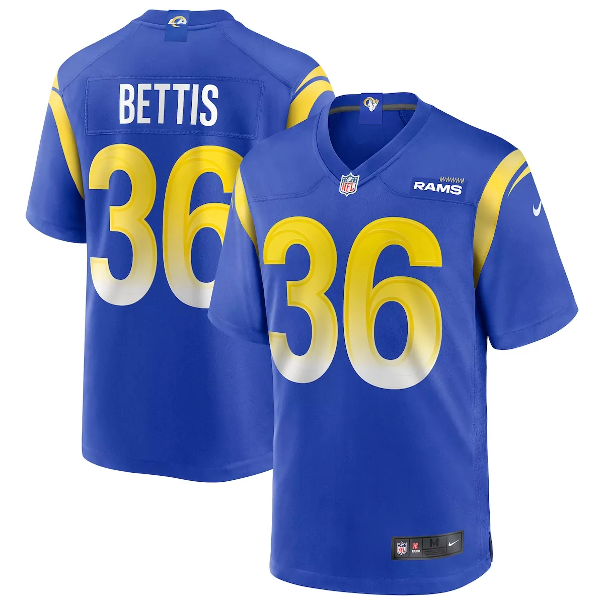 los angeles rams jerome bettis royal game retired player jersey tlm