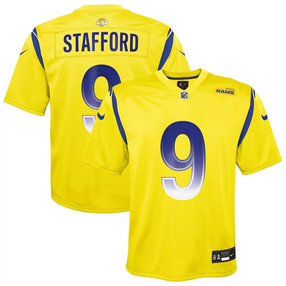 los angeles rams matthew stafford bone game jersey