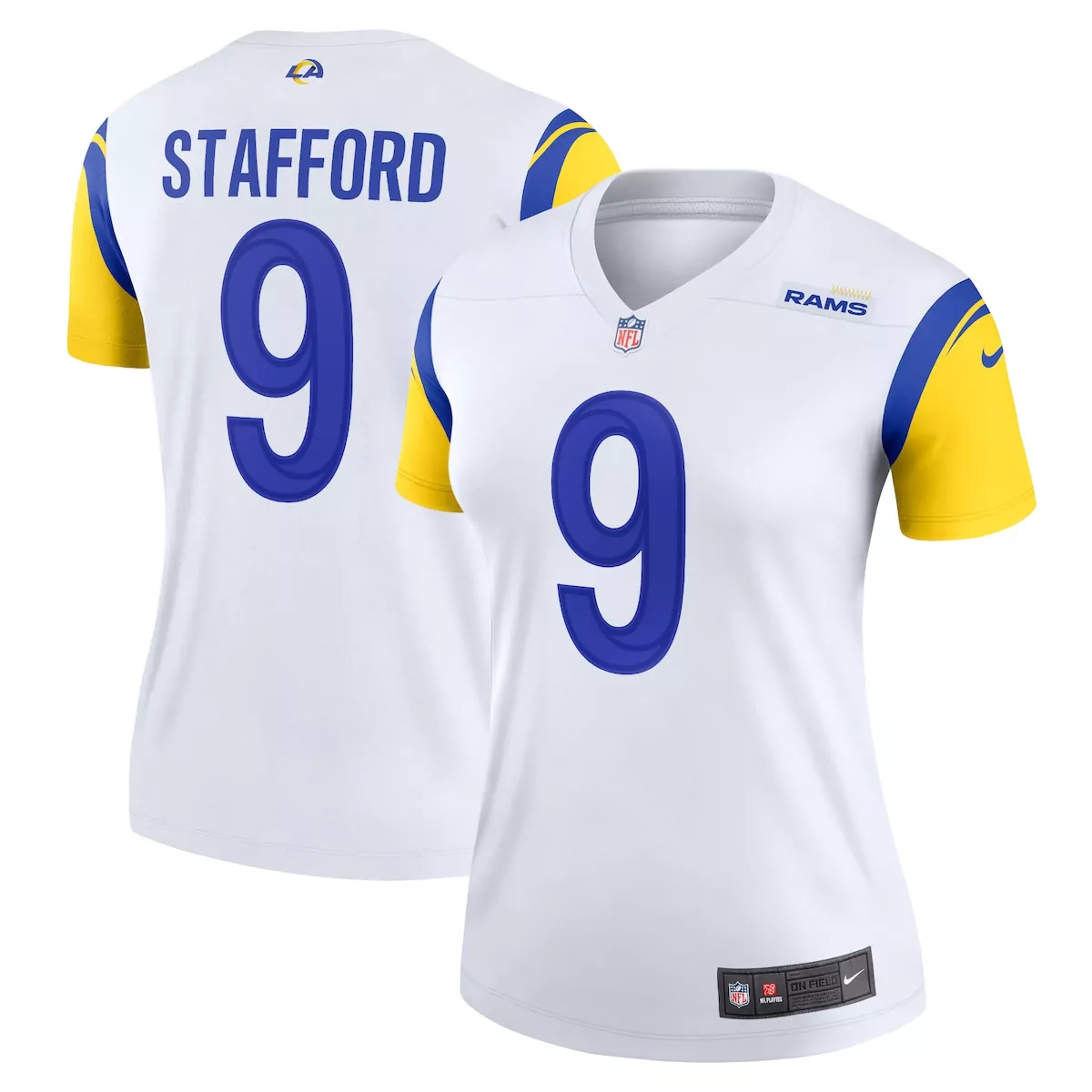 los angeles rams matthew stafford white alternate legend player performance top