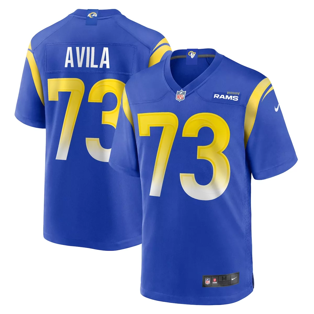 los angeles rams steve avila royal home game jersey 17t