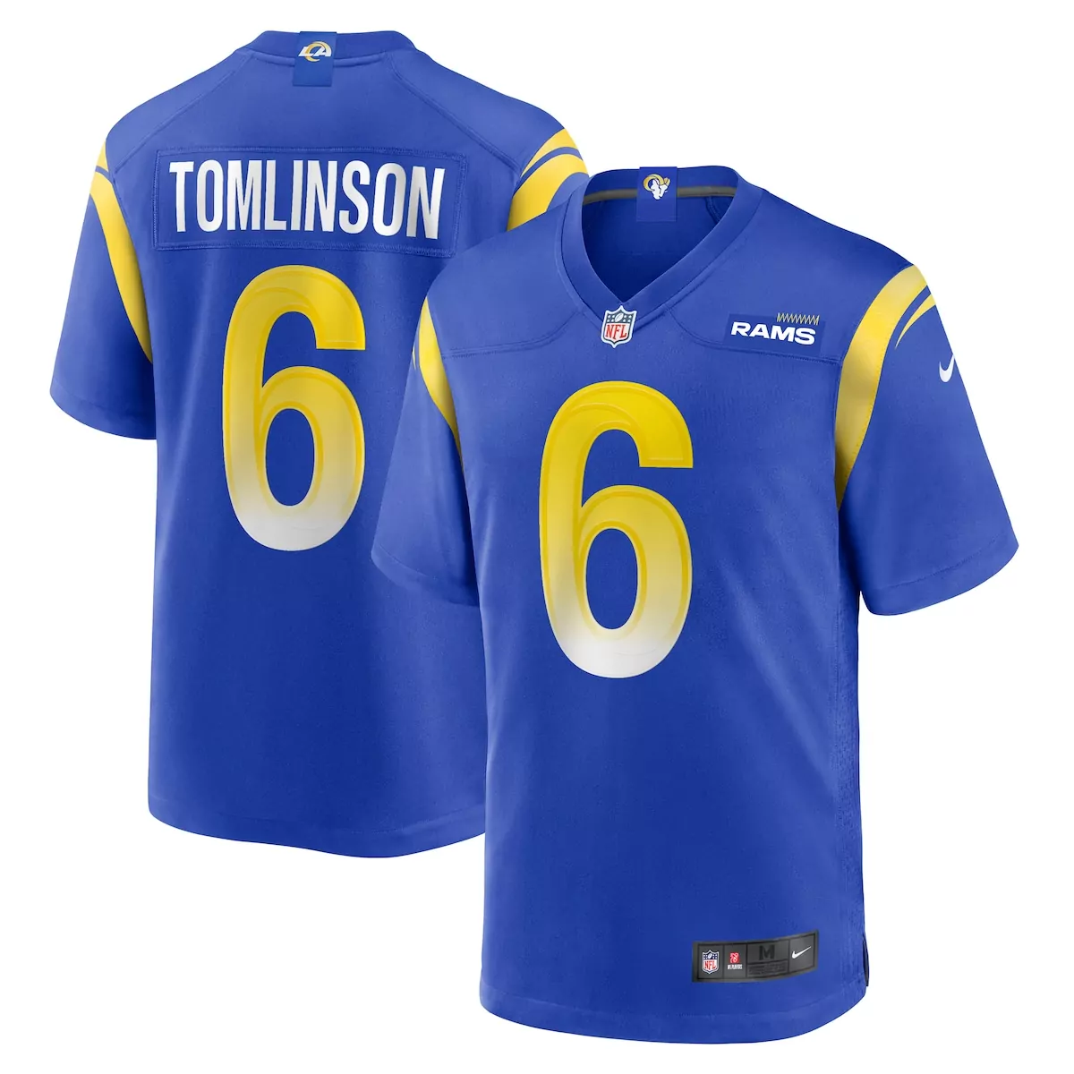 los angeles rams trevius hodges tomlinson royal team game jersey joc