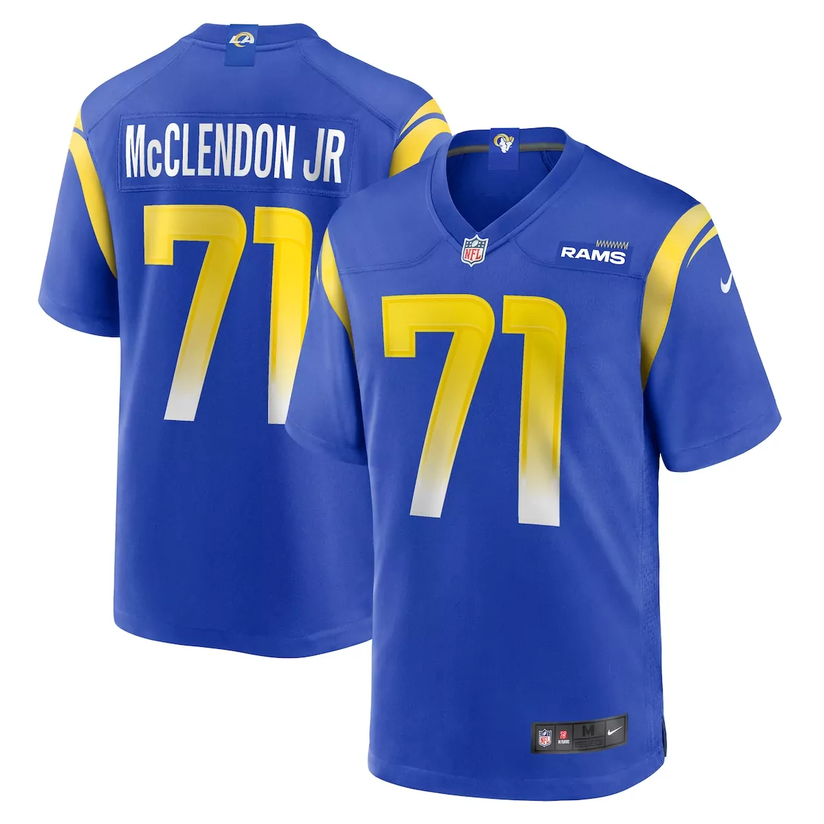 los angeles rams warren mcclendon jr royal team game jersey xk9
