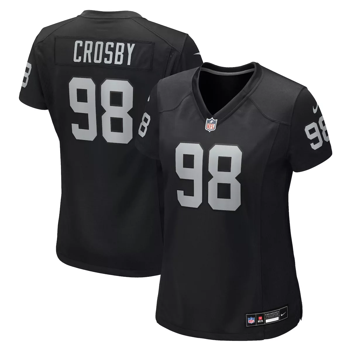 las vegas raiders maxx crosby white alternate game jersey