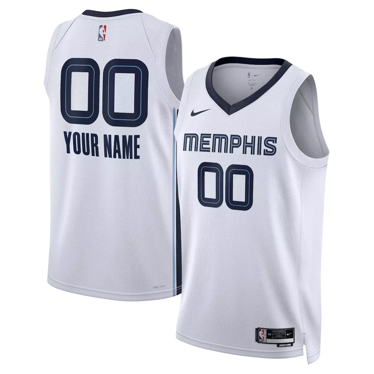 memphis grizzlies association jersey custom unisex