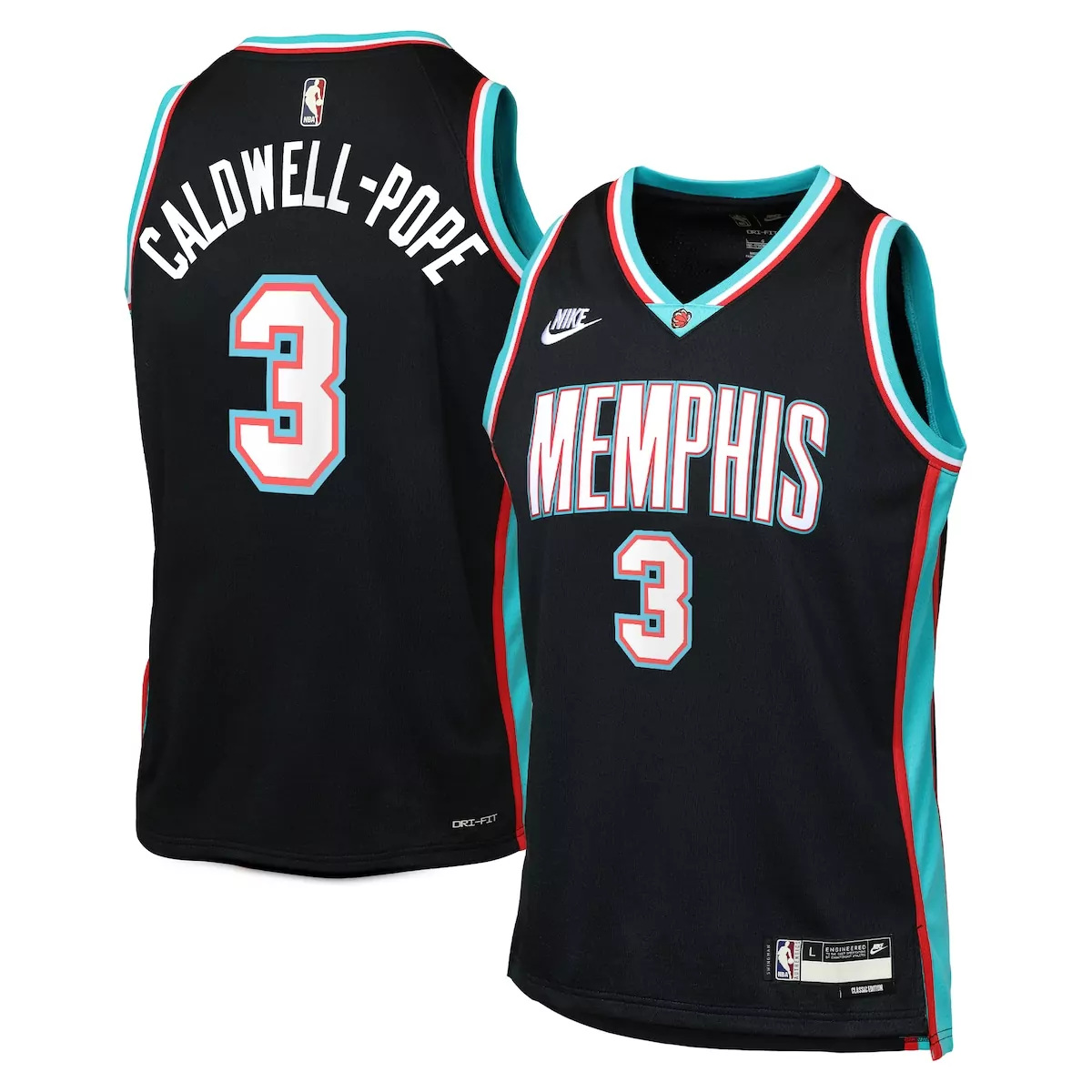memphis grizzlies classic edition jersey black kentavious caldwell pope