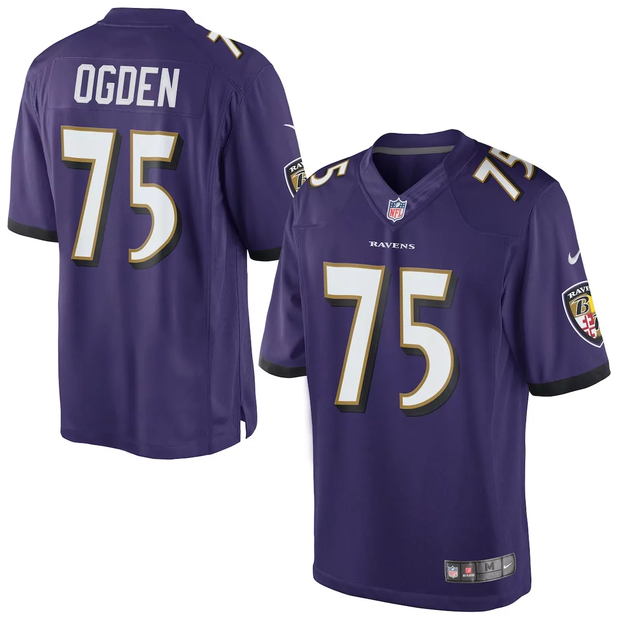 mens jonathan ogden purple baltimore ravens retired player limited jersey