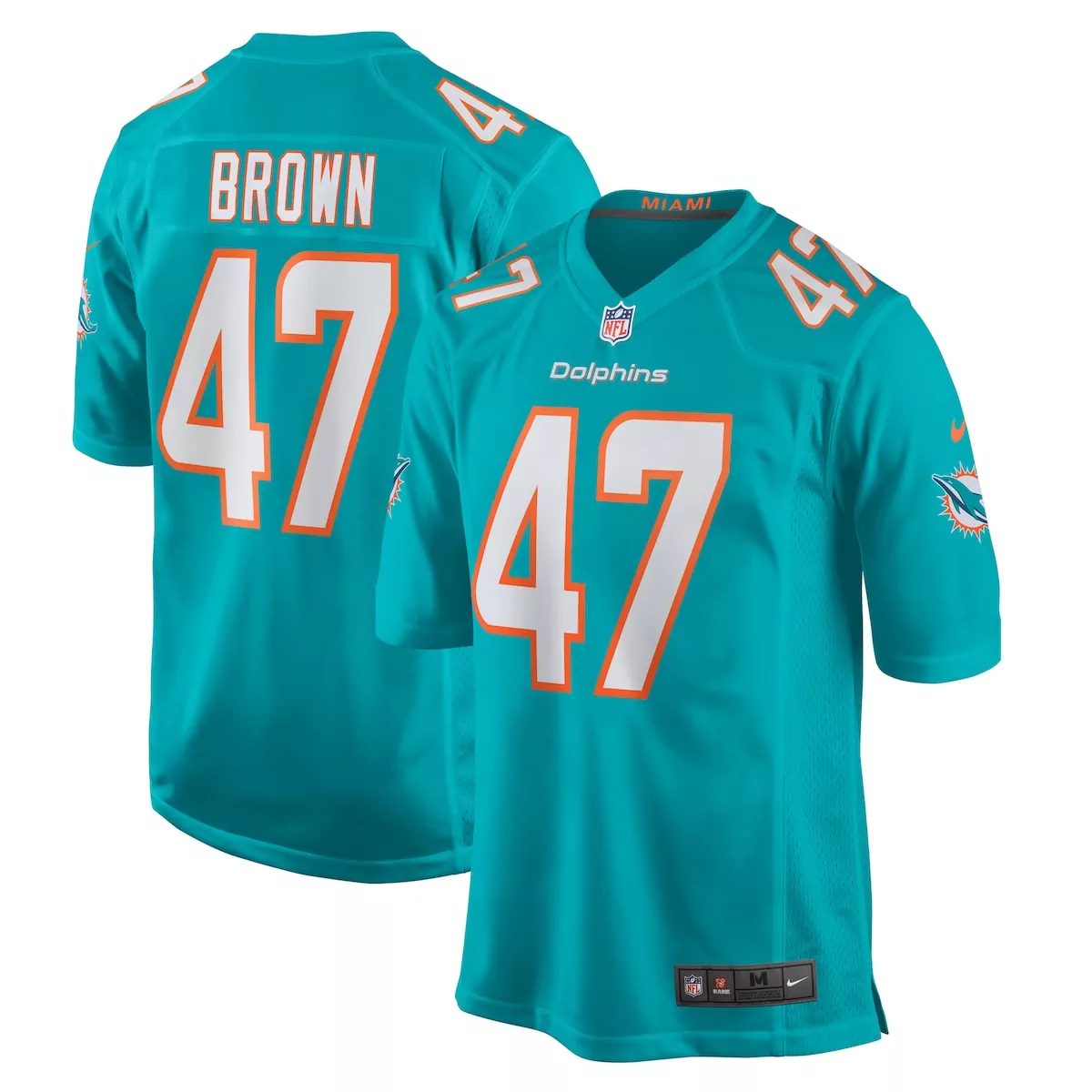 miami dolphins bradley chubb white game player jersey