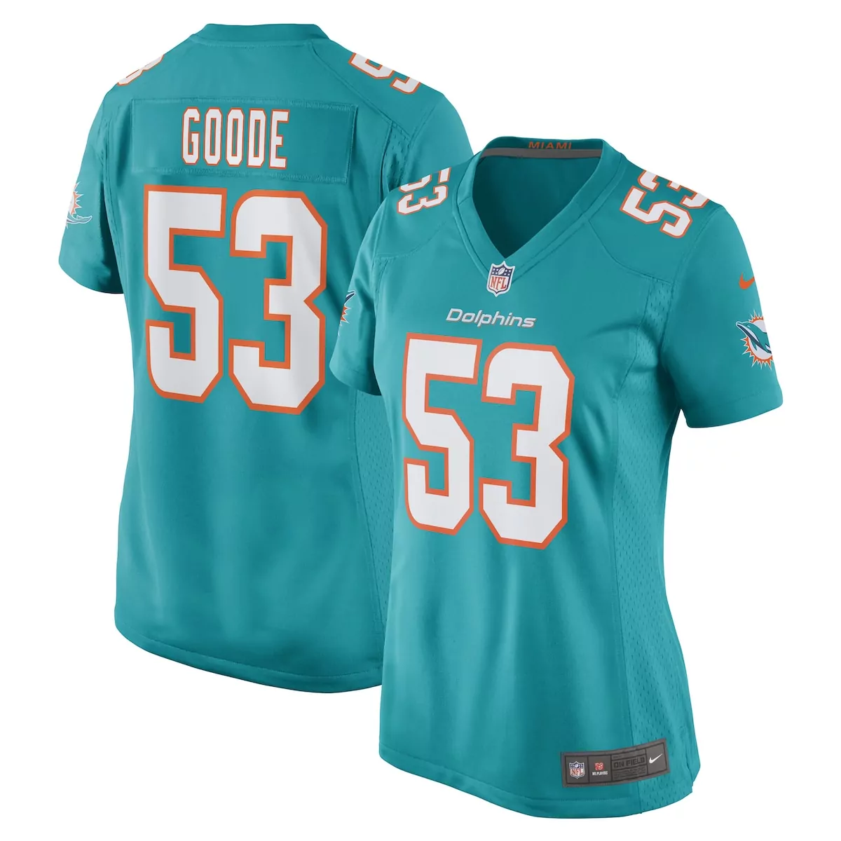 miami dolphins bradley chubb white game player jersey