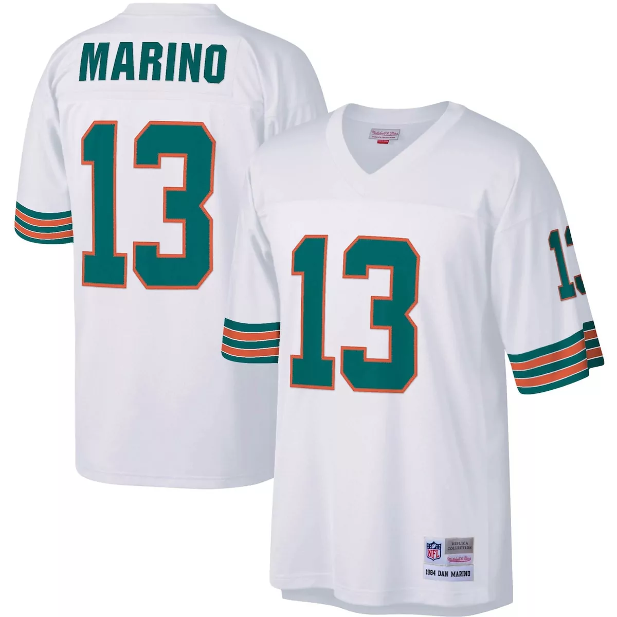 miami dolphins dan marino white big tall 1984 retired player jersey